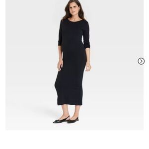 *SOLD* Elegant Black Maternity Maxi Dress